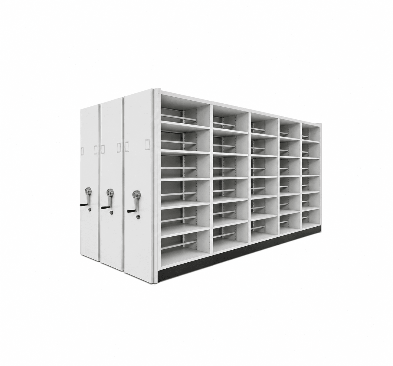 Semi-Closed Mobile Archive Shelving System for File Storage, Space Saving - Fuhuilai House