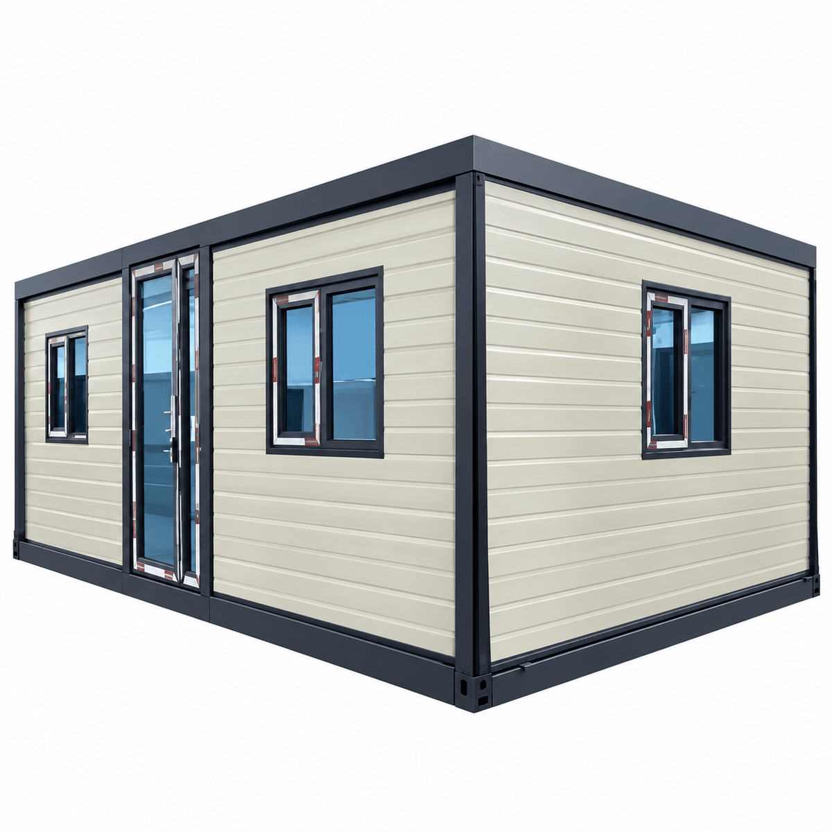 10ft Container House Sloped Roof Expandable 1 Bed 1 Bath FHL-002 - Fuhuilai Container