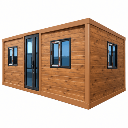 10ft Container House Sloped Roof Expandable 1 Bed 1 Bath FHL-002 - Fuhuilai Container