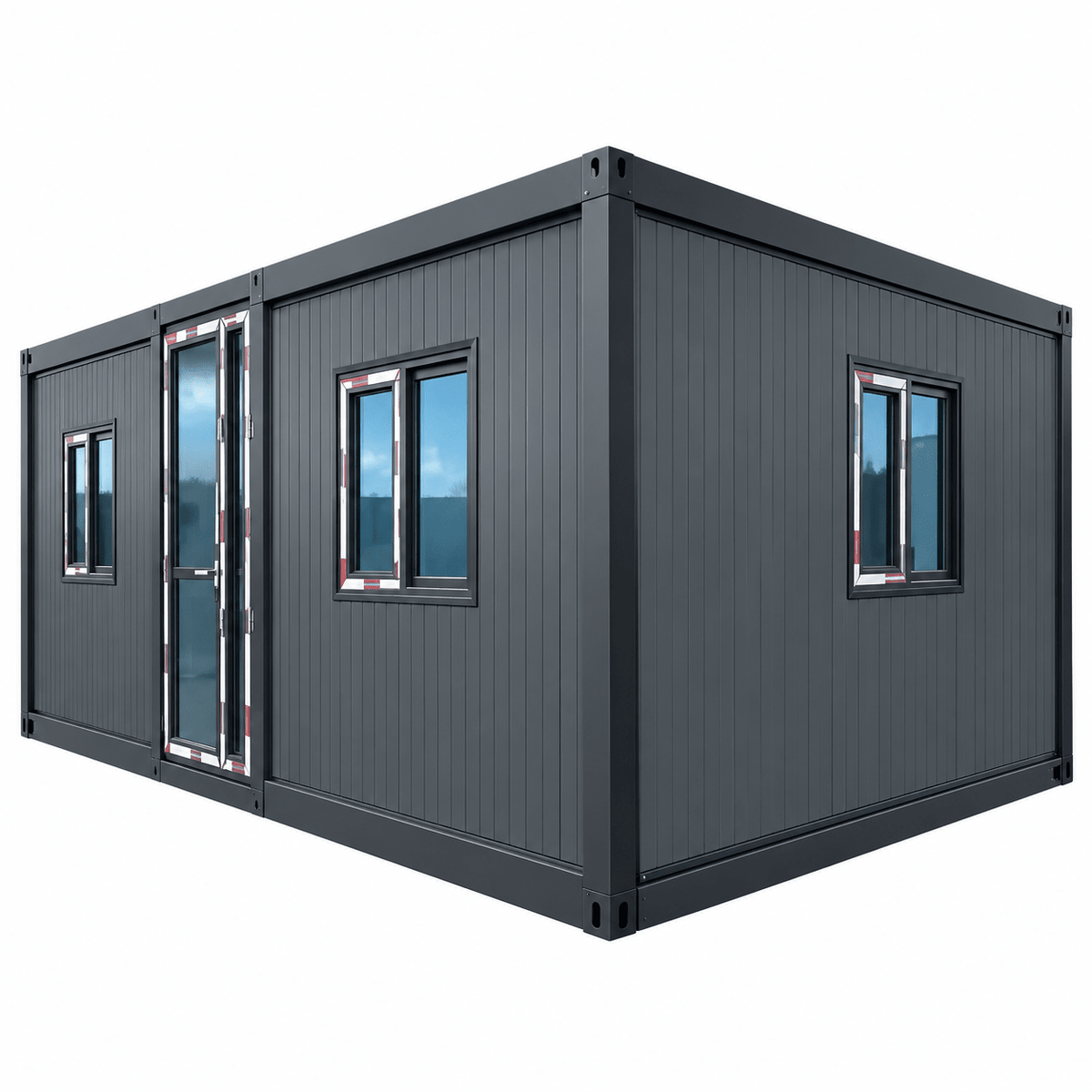 10ft Container House Sloped Roof Expandable 1 Bed 1 Bath FHL-002 - Fuhuilai Container