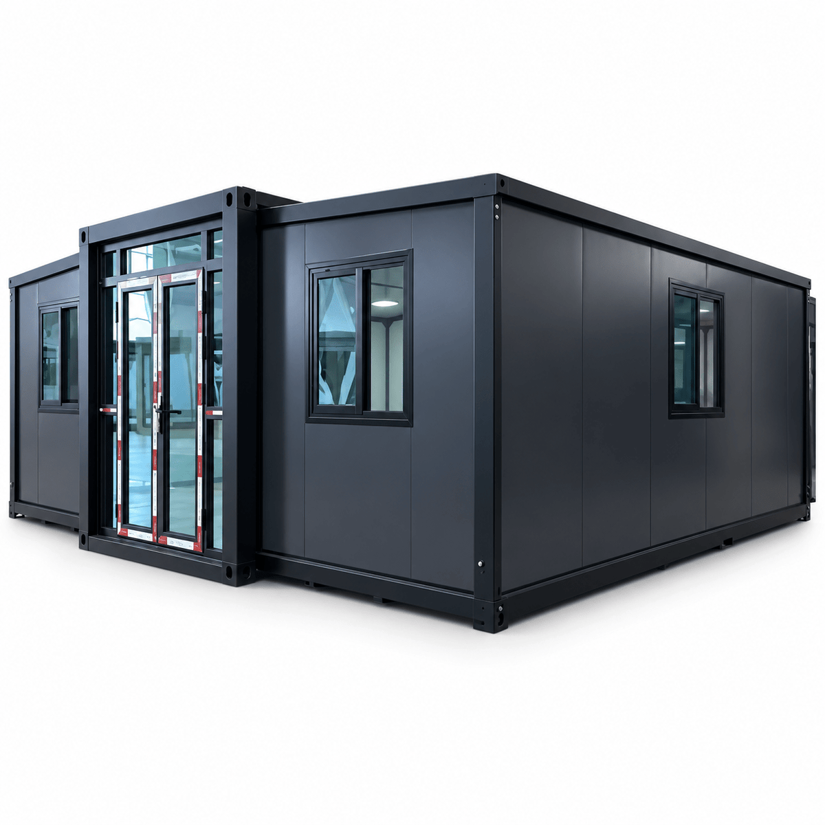 20ft Container House Flat Roof Fully Furnished (Two Bedrooms, One Living Room, One Bathroom)FHL-004 - Fuhuilai Container