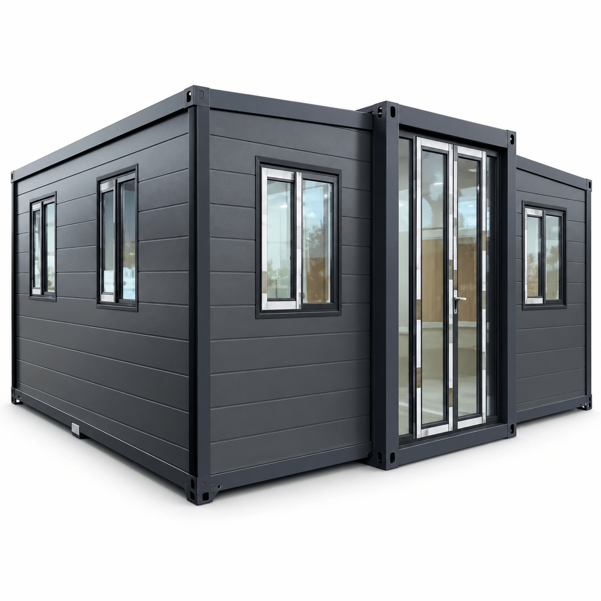 20ft Sloping Roof Double-Wing Fully Furnished (Two Bedrooms, One Living Room, One Bathroom)FHL-006 - Fuhuilai Container