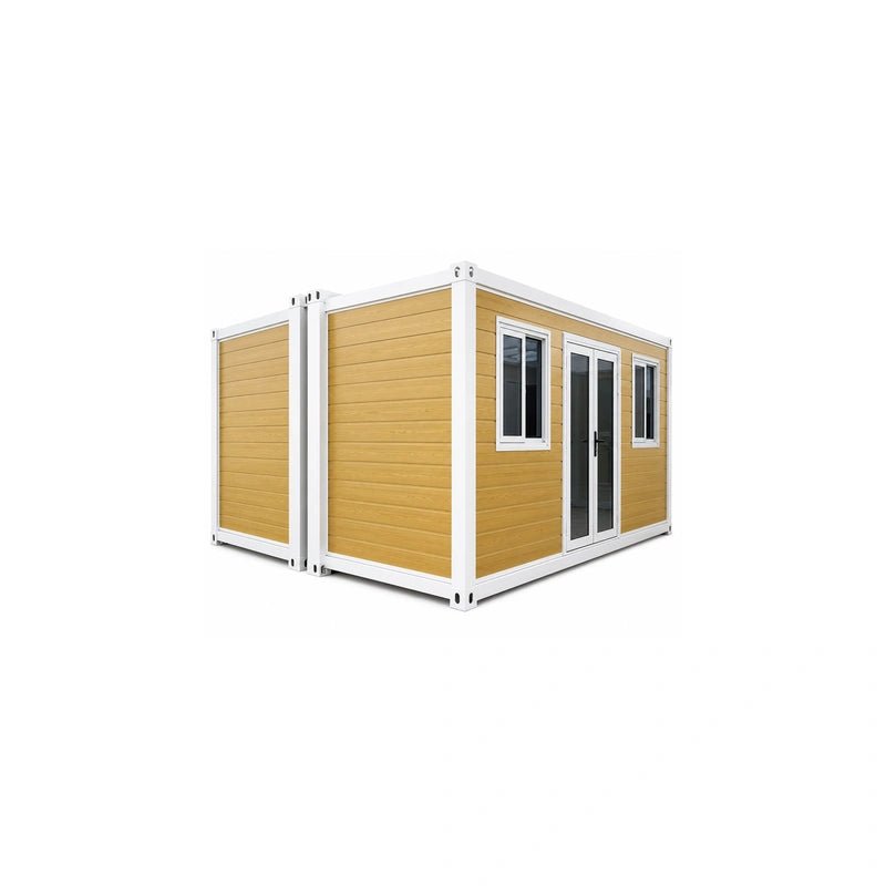 20ft Yellow Sloped Roof Expandable Container House Open Living Room - Fuhuilai House