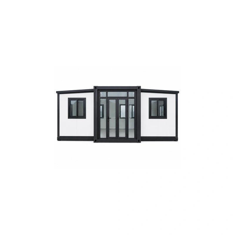 30ft White Gray Sloped Roof Expandable Container House 2 Bed 1 Bath - Fuhuilai House