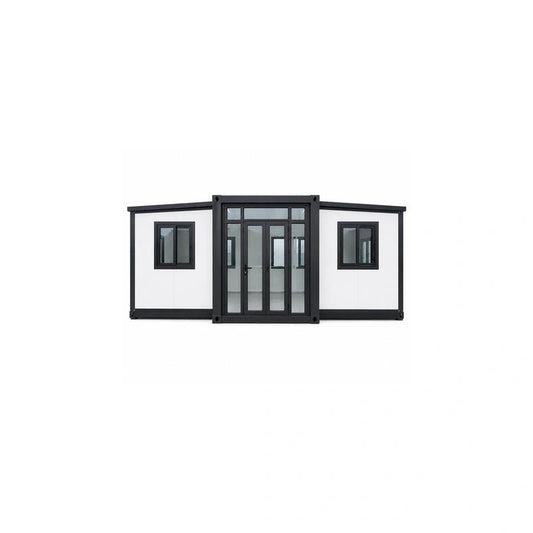 30ft White Gray Sloped Roof Expandable Container House 2 Bed 1 Bath - Fuhuilai House