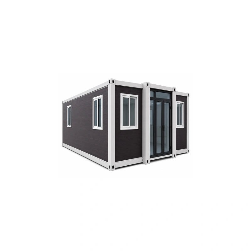 30ft Wood Grain Sloped Roof Expandable Container House 2 Bed 1 Bath - Fuhuilai House