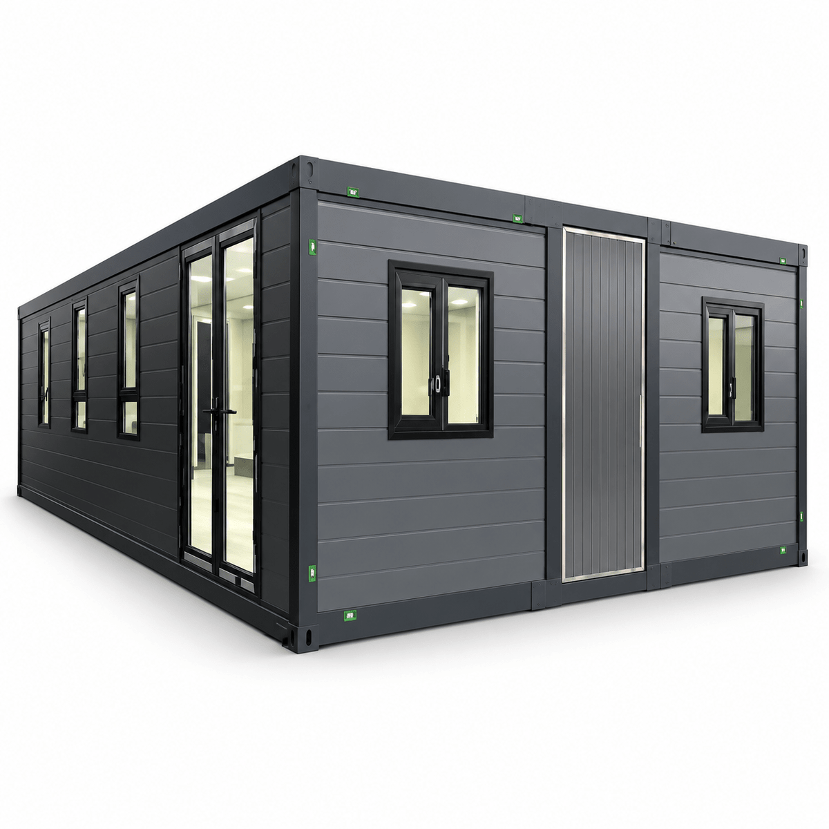 40ft Container House Flat Roof Fully Furnished (Three Bedrooms, One Living Room, One Bathroom)FHL-010 - Fuhuilai Container