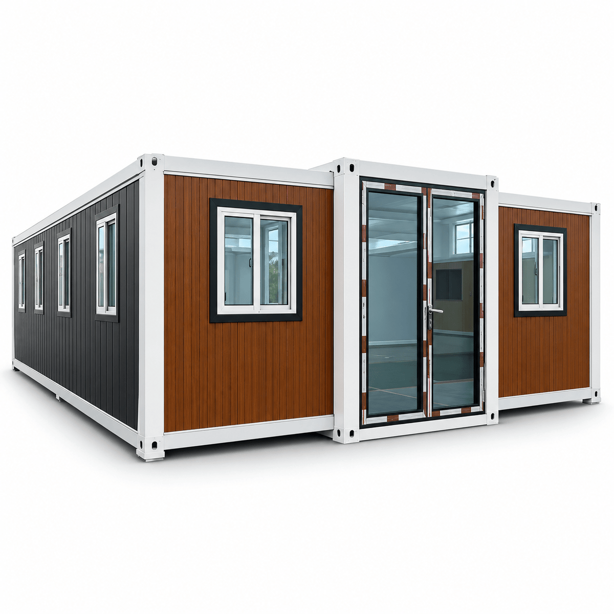 40ft Container House Sloping Roof Fully Furnished (Three Bedrooms, One Living Room, One Bathroom)FHL-012 - Fuhuilai Container