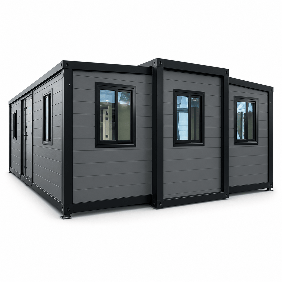 40ft Container House Sloping Roof Fully Furnished (Three Bedrooms, One Living Room, One Bathroom)FHL-012 - Fuhuilai Container