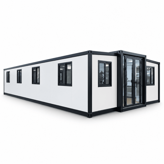 40ft Container House Sloping Roof Sample Model (Three Bedrooms, One Living Room, One Bathroom)FHL-011 - Fuhuilai Container