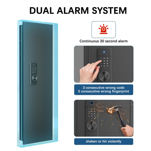 Concealed Vault Door Electronic Lock for Safe Room Home Security Access - Fuhuilai House