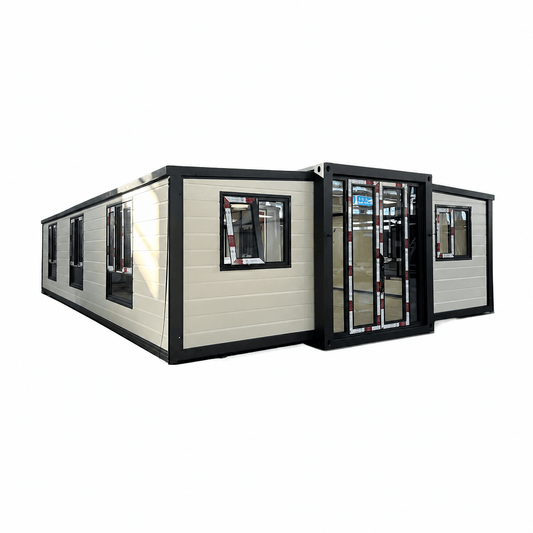 Customizable 20ft/40ft Foldable Expandable Container House, Modern Prefabricated Modular Apartment Villa with 3-Bedroom Layout - Fuhuilai House