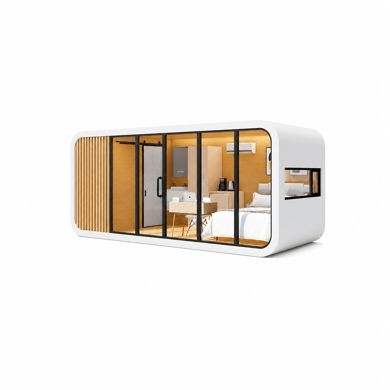 Customizable Modular Apple Cabin Prefab Portable Office Pod - Fuhuilai House