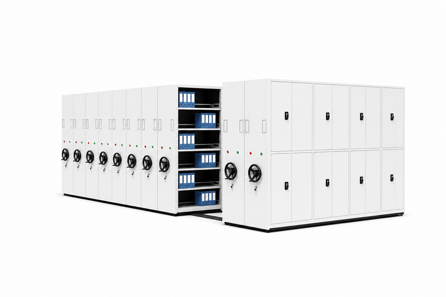 Electric Mobile Archive Shelving System for High Density File Storage - Fuhuilai House