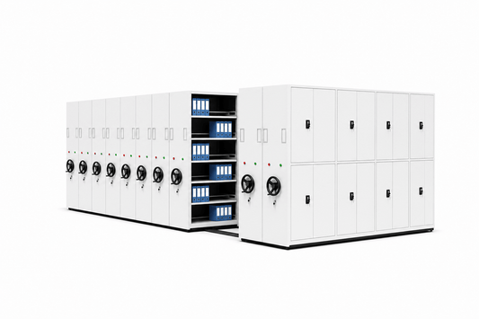 Electric Mobile Archive Shelving System for High Density File Storage - Fuhuilai House