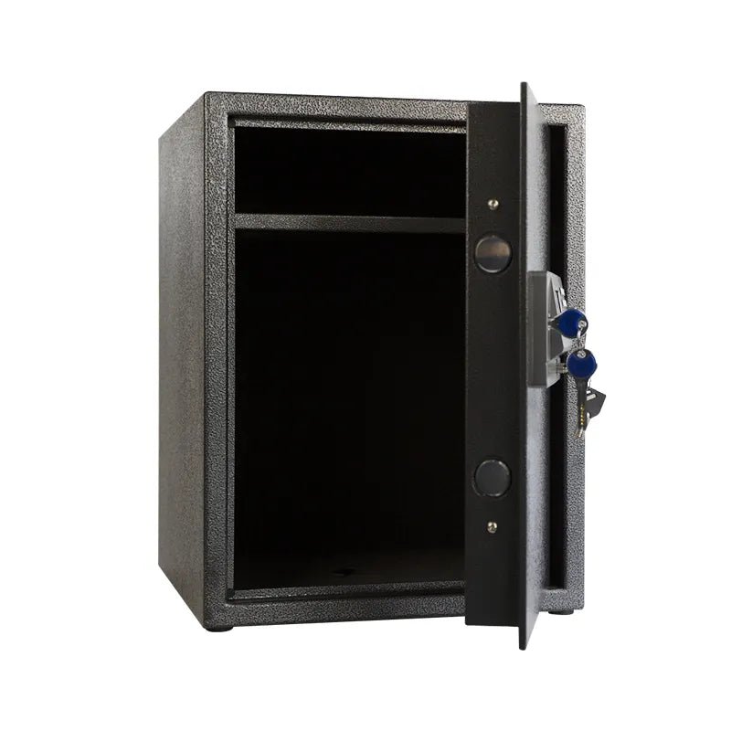 Electronic Safe Box with Key Lock for Home Office Cash & Valuables Storage - Fuhuilai House
