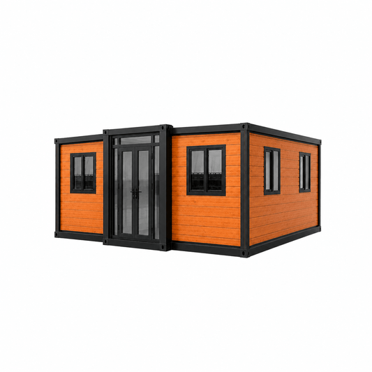 Expandable Container House丨2 Bedroom Wood Grain Prefab - Fuhuilai House