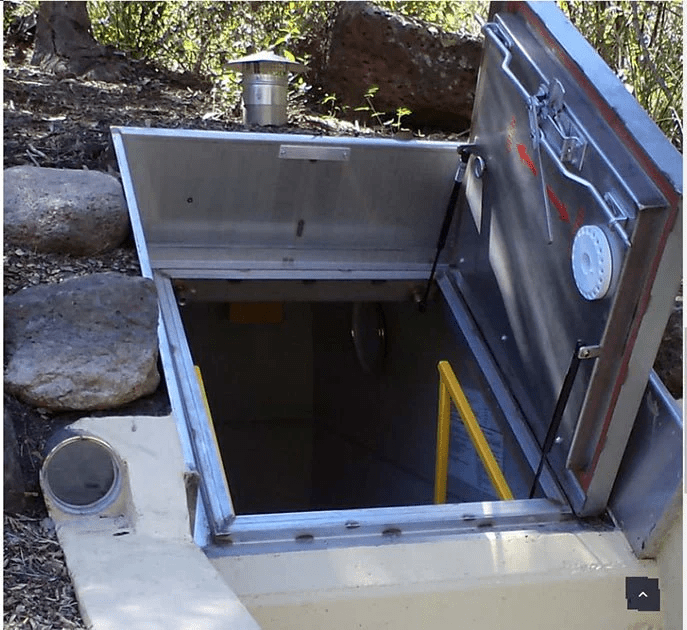Fire-Resistant Underground Safe Room with Steel Hatch Entry - Fuhuilai House