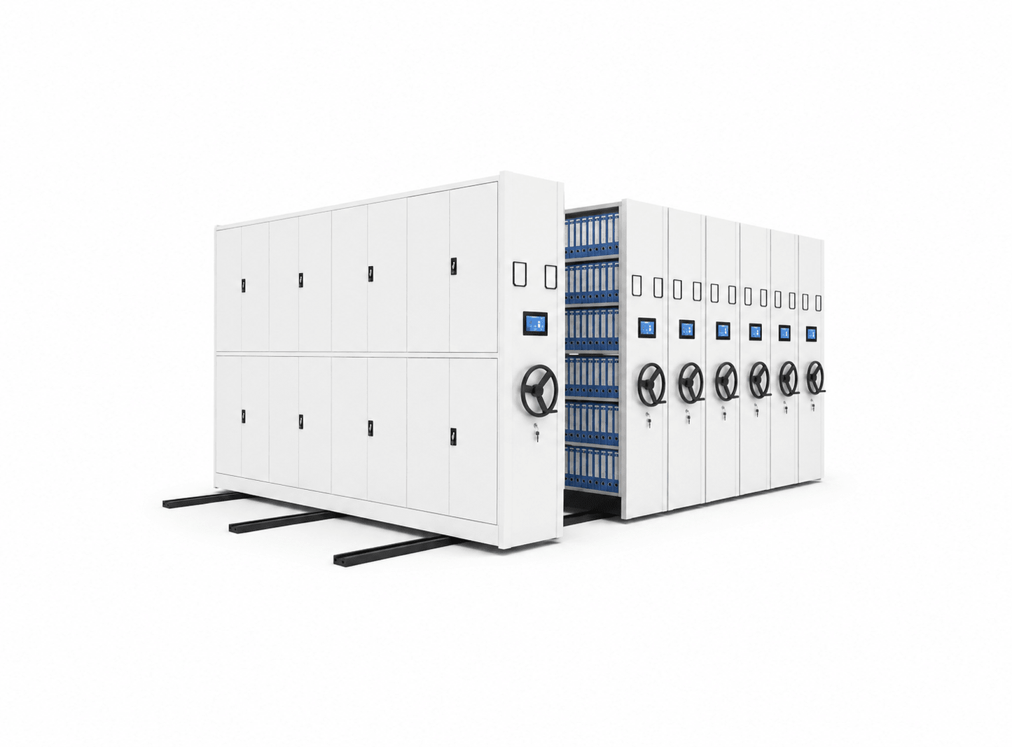 Intelligent Mobile Archive Shelving System with Touch Screen Control - Fuhuilai House
