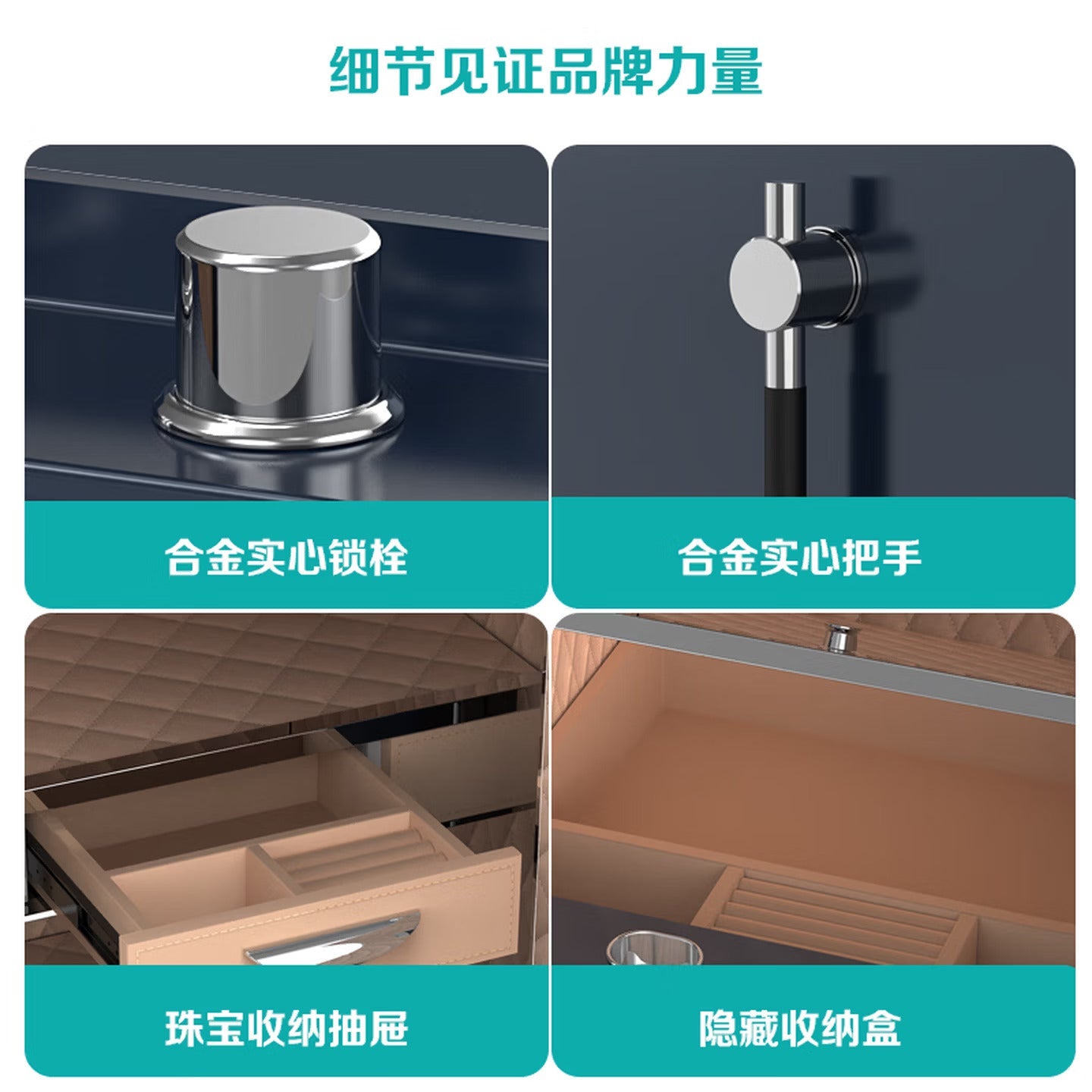 Luxury Home Safe Box for Cash Jewelry Documents Anti-Theft Security - Fuhuilai House