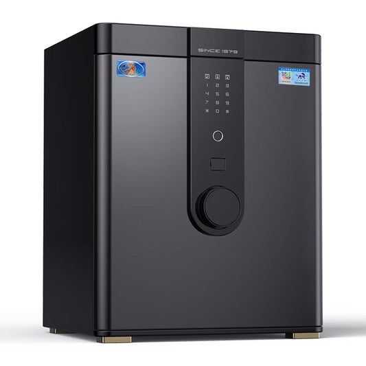Modern Biometric Safe Box for Home Cash and Jewelry Storage - Fuhuilai House