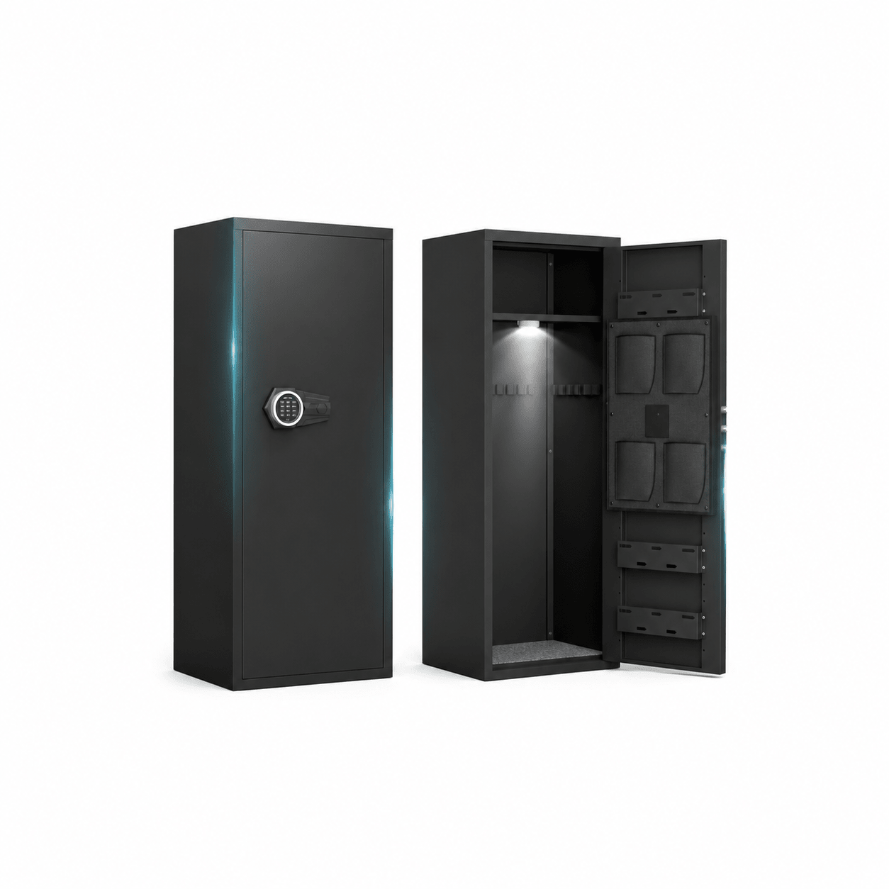 Steel Safe Cabinet with Digital Lock and LED Lighting - Fuhuilai House