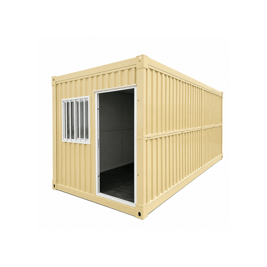 Two-Story Foldable Prefab Container House with Outdoor Stairs for Living Office - Fuhuilai House